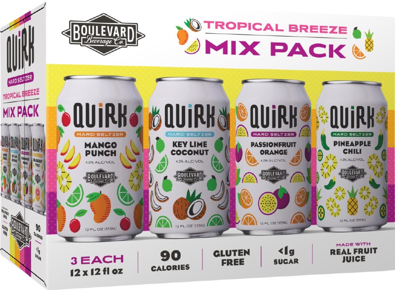 Boulevard Quirk Hard Seltzer Tropical Mix Pack 12pk 12oz Can Legacy